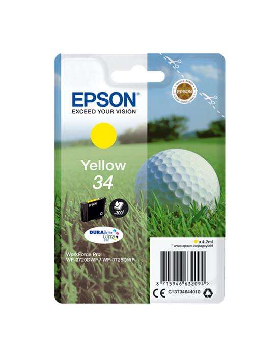Epson T3464 (34) Amarillo Cartucho de Tinta Original