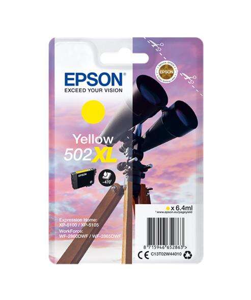 Epson 502XL Amarillo Cartucho de Tinta Original