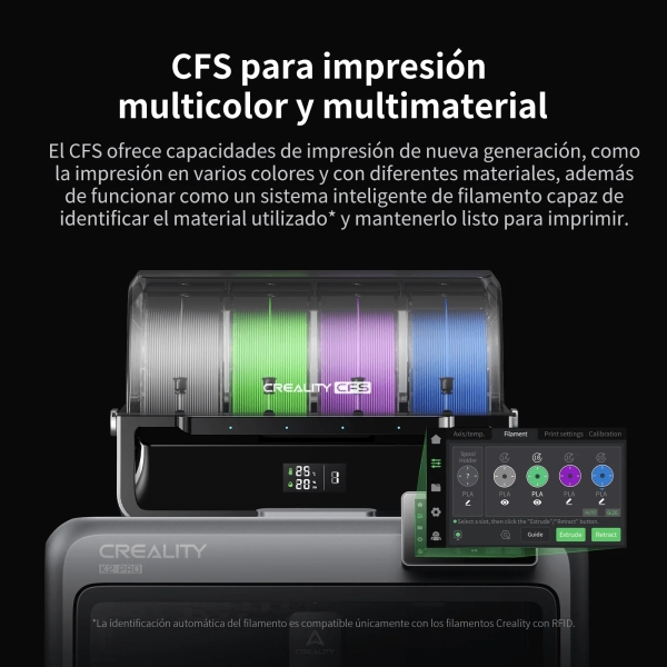 Creality K2 Pro Combo Impresora 3D Cerrada + Unidad CFS - Imagen 4